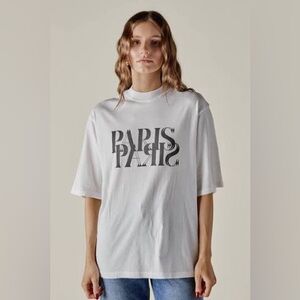 Anine Bing Avi Paris Tee size medium